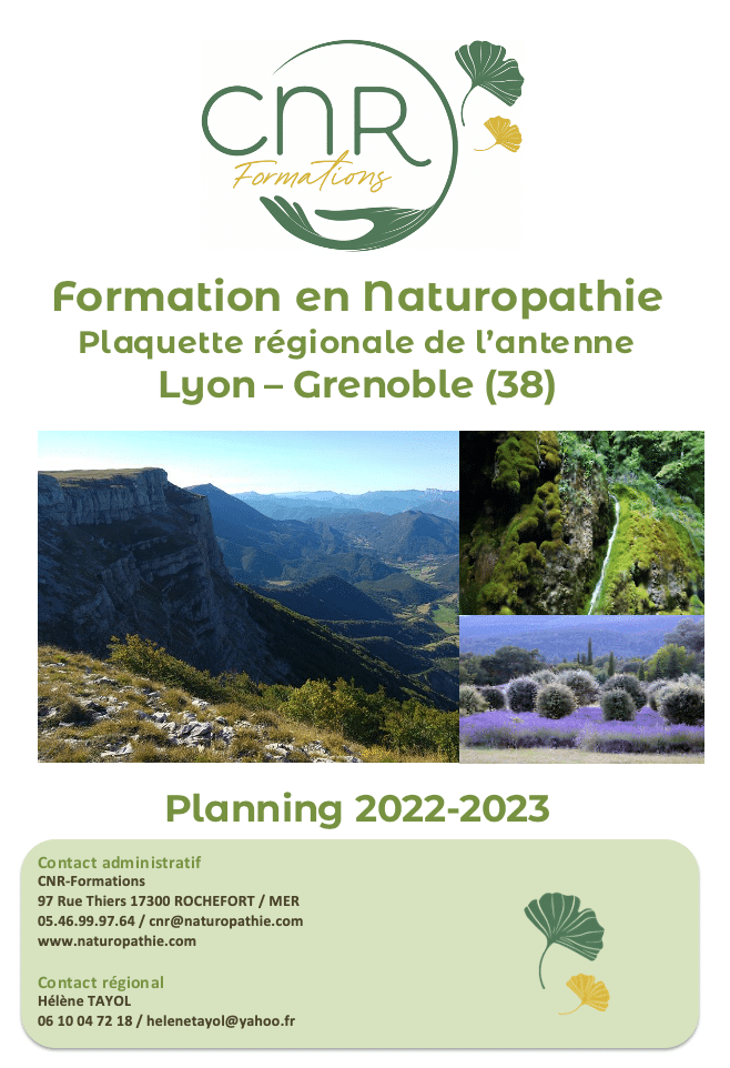 Formations de Naturopathie Lyon - Grenoble