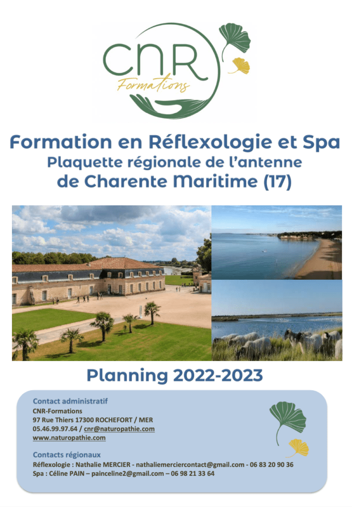 CNR - Formation Réflexologie Massages Bien-être FFMBE Rochefort