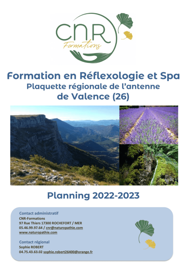 CNR - Formation Réflexologie Massages Bien-être FFMBE Valence